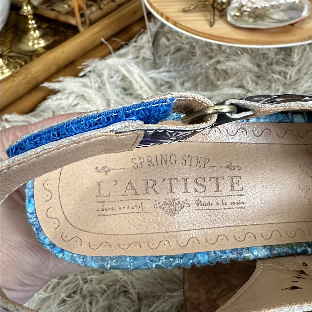 L'Artiste Women's Arautre Slingback Sandal Size 38 US 7 1/2-8 Art To Wear - Picture 4 of 17